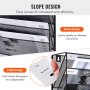 VEVOR File Wall Rack, One-Piece 6 Pockets Mesh Wall File Holder, Wall Mounted Magazine Mail Paper & Document Storage Folder, Metal Wall File Organizer with Nametag Label, for Office Home & School