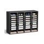VEVOR Literature Organizer, 36 Compartments Office Mailbox with Adjustable Shelves, Wooden Mailbox Sorter Medium Density Fiberboard Office Home Classroom Storage for Files, Documents, Papers, Grey