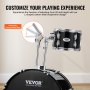 VEVOR adult drum set with adjustable heavy-duty chrome steel hardware for customizing playing experience.