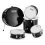 VEVOR Adult Drum Set, 5-Piece, 22 inches Complete Full Size Drum Kit with Bass Toms Snare Floor Drum Adjustable Throne Stands Cymbal Hi-Hat Pedal and Drumsticks, Beginner Drum Kit for Adults, Black