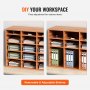 VEVOR 27 Compartments Wood Literature Organizer, Adjustable Shelves, Medium Density Fiberboard Mail Center, Office Home School Storage for Files, Documents, Papers, Magazines, White
