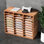 VEVOR 27 Compartments Wood Literature Organizer, Adjustable Shelves, Medium Density Fiberboard Mail Center, Office Home School Storage for Files, Documents, Papers, Magazines, White