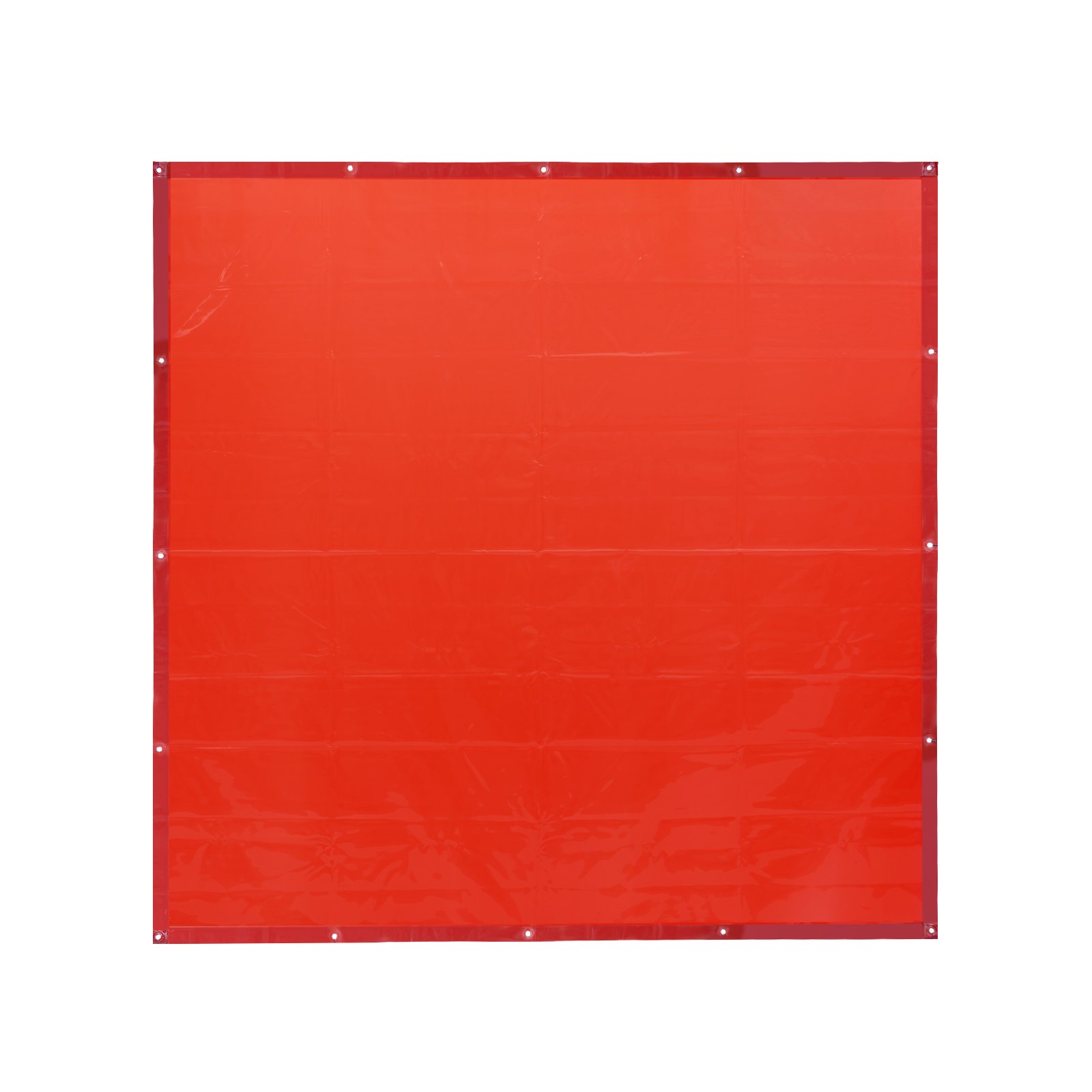 VEVOR Welding Curtain Screen, 6' x 6' Hanging Welding Curtain Wall, Flame-Resistant Vinyl Welding Protection Screens with 6-Level UV Protection & Metal Grommets, Portable for Workshop/Industrial, Red