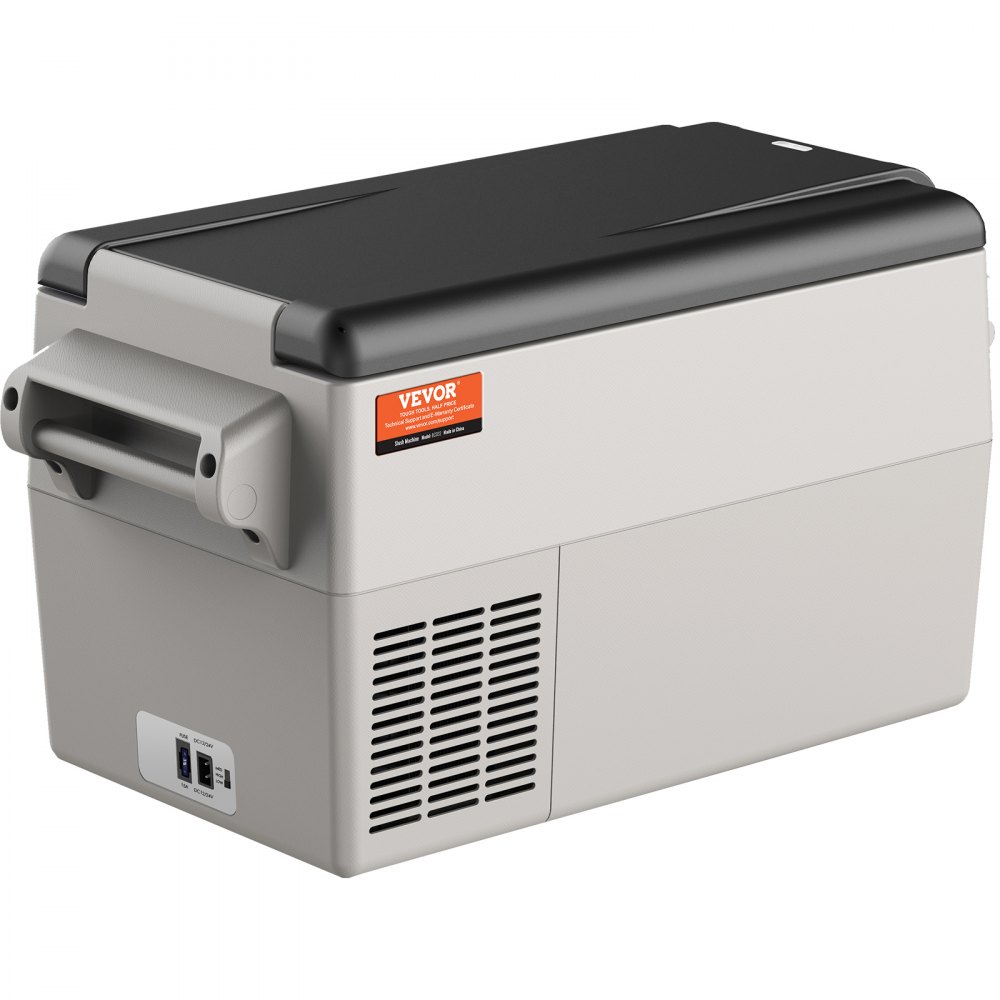 VEVOR autokoelkast, 12 volt autokoelkast, draagbare 32L vriezer met dubbele zone, instelbaar bereik van -4℉ tot 50℉, 12/24V DC en 100-240V AC compressorkoeler buiten