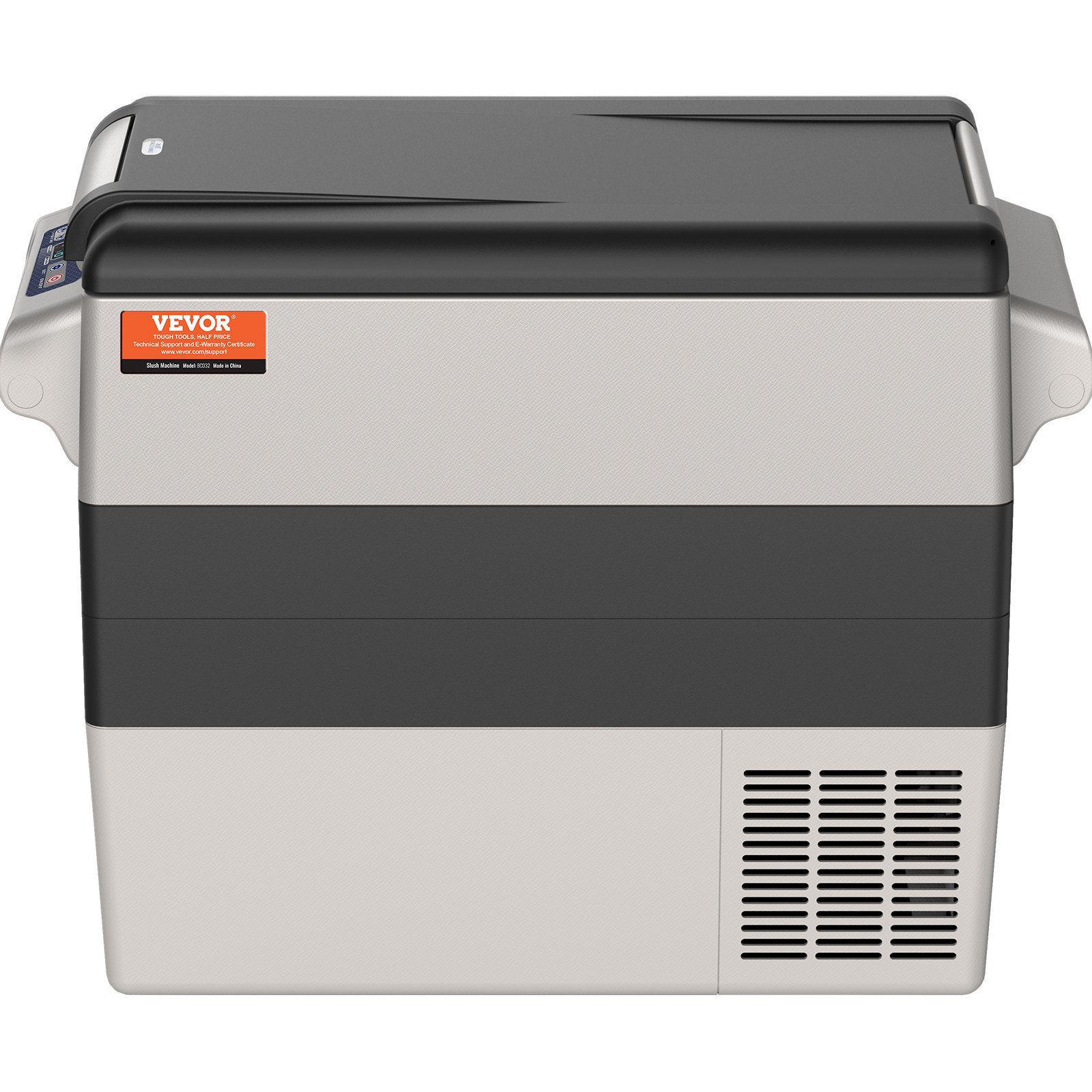 VEVOR 12V autokoelkast, draagbare 52L vriezer met twee zones en handvat, instelbaar bereik van -20 tot 10℃, compressorkoeler voor vrachtwagens, boten en kamperen in de buitenlucht