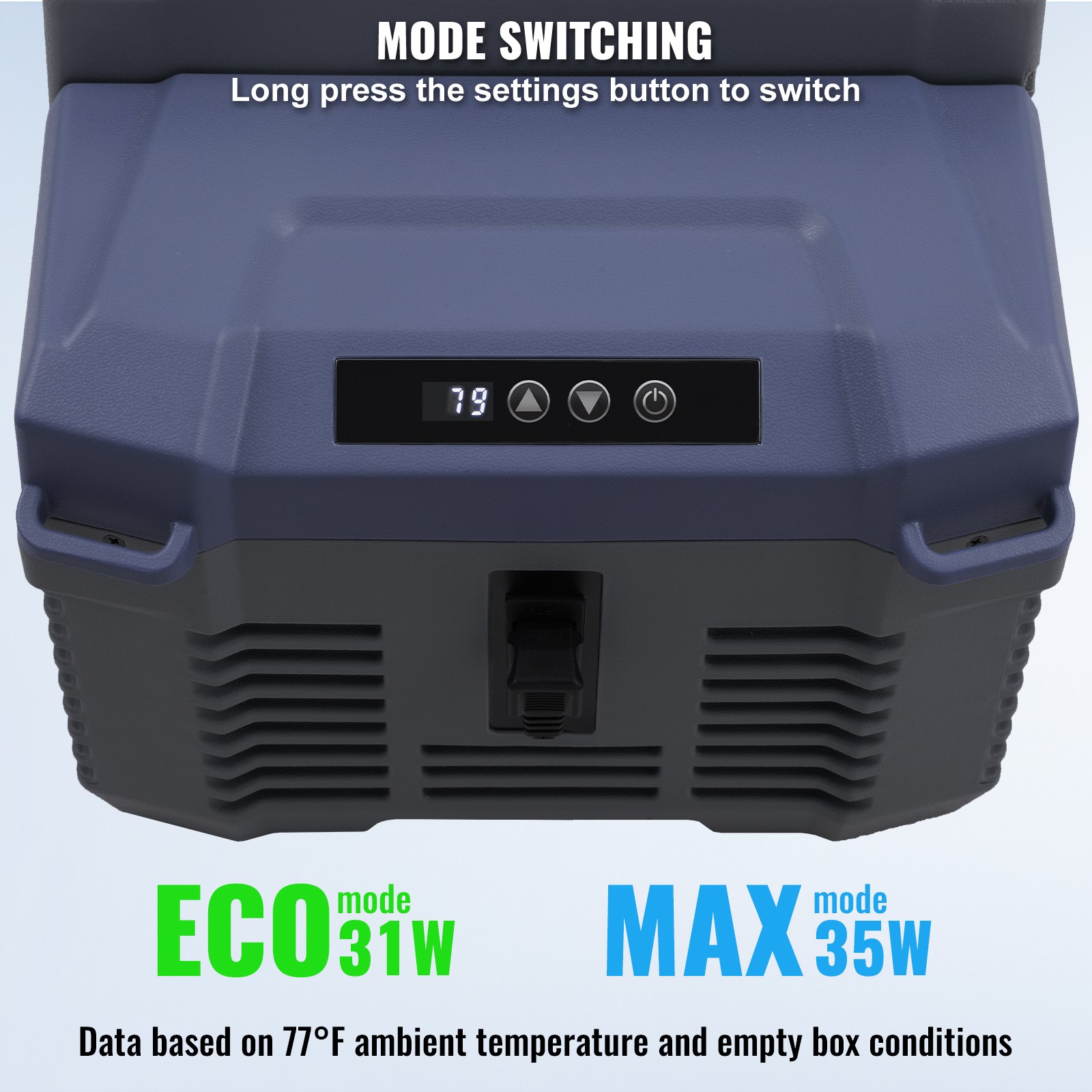VEVOR Autokoelkast, 12-volt autokoelkast, draagbare 12-liter vriezer met één temperatuurzone, instelbaar temperatuurbereik van -4℉ tot 68℉, 12/24V DC en 100-240V AC compressor koeler voor buiten, kamperen en camperen