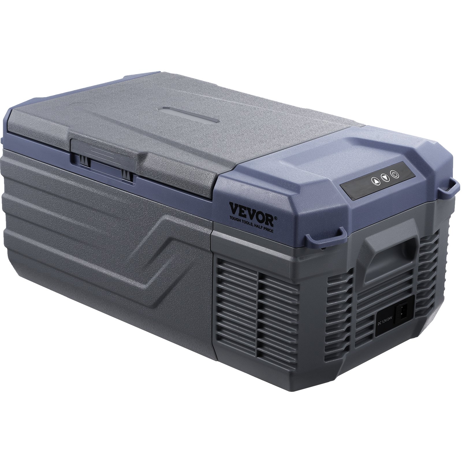 VEVOR Autokoelkast, 12-volt autokoelkast, draagbare 15-liter vriezer met één temperatuurzone, instelbaar temperatuurbereik van -4℉ tot 68℉, 12/24V DC en 100-240V AC compressor koeler voor buiten, kamperen en camperen