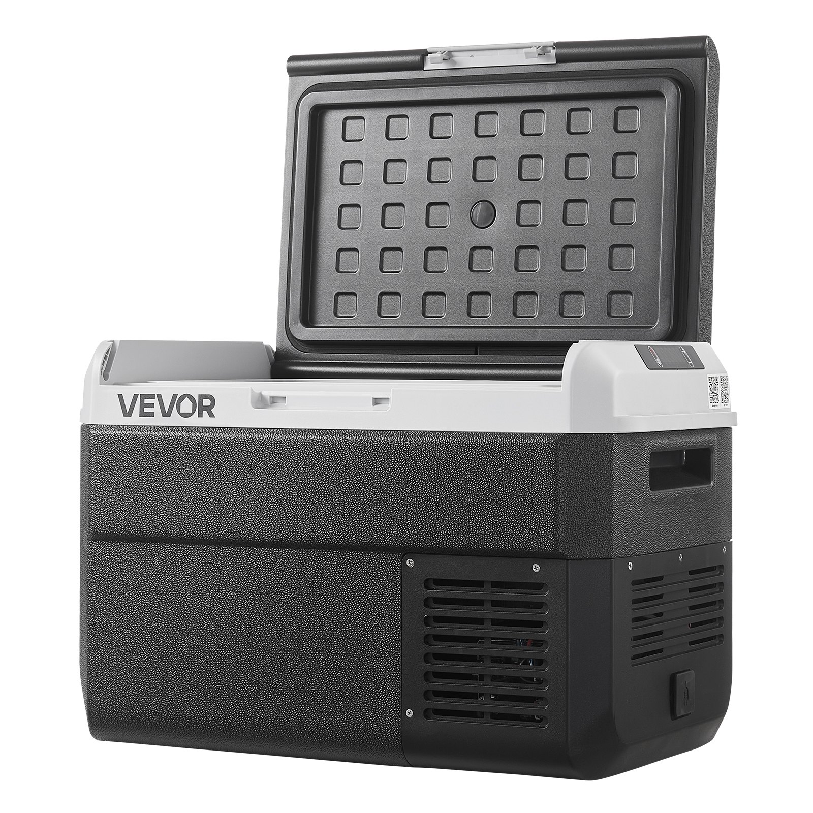 VEVOR Compressor Koelbox 25L, Draagbare Autokoelkast met Instelbare Temperatuur & App Bediening, Koelkast 12/24V DC en 100-240V AC voor Buitenactiviteiten zoals Kamperen, Reizen en Campers
