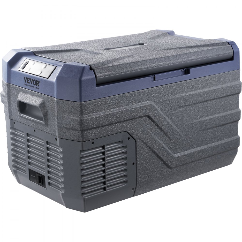 VEVOR Autokoelkast, 12-volt autokoelkast, draagbare 30-liter vriezer met één temperatuurzone en ingebouwde verlichting, -20°C tot 20°C, 12/24V DC en 100-240V AC compressor koeler voor buiten, kamperen en camperen