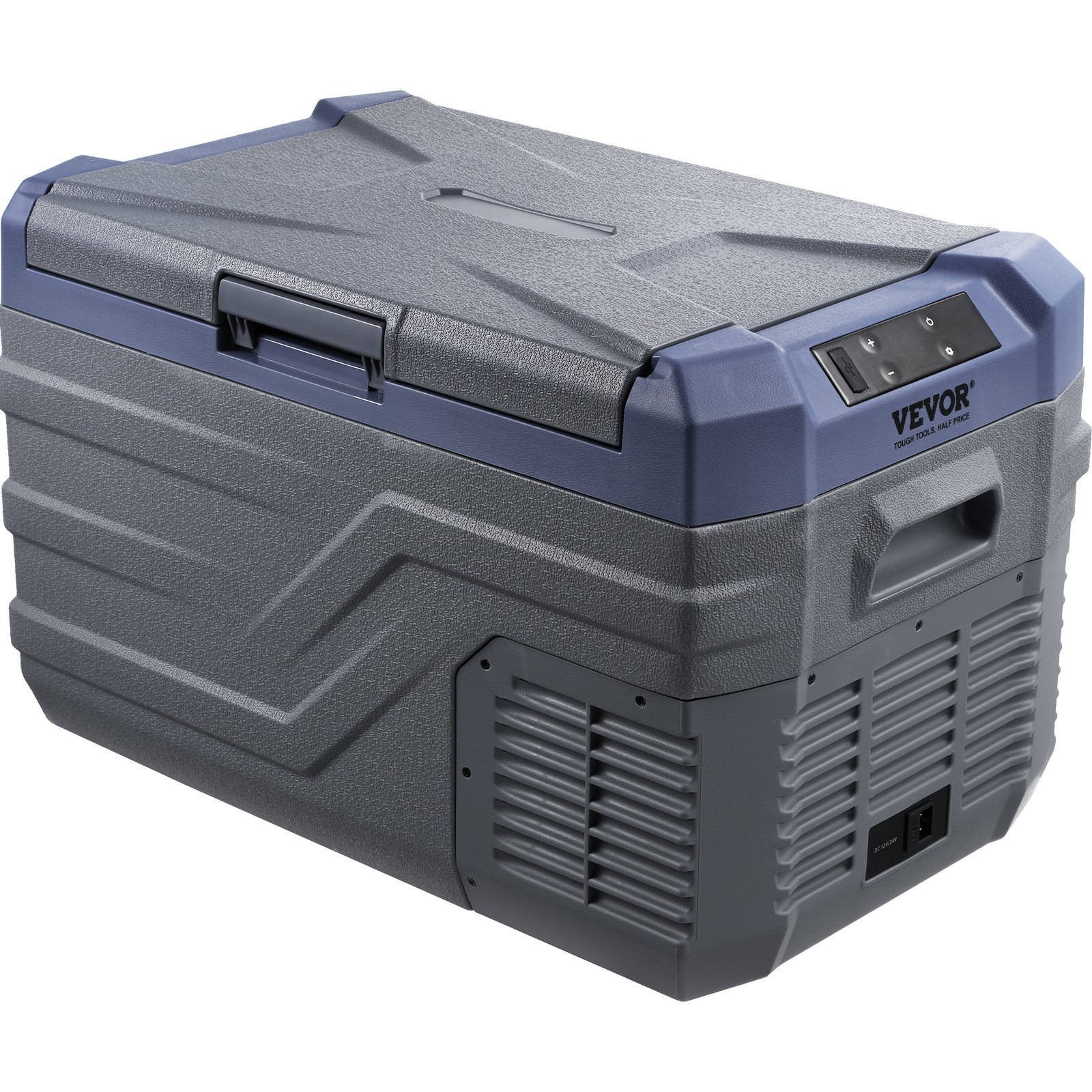 VEVOR Autokoelkast, 12-volt autokoelkast, draagbare 30-liter vriezer met één temperatuurzone en ingebouwde verlichting, -20°C tot 20°C, 12/24V DC en 100-240V AC compressor koeler voor buiten, kamperen en camperen