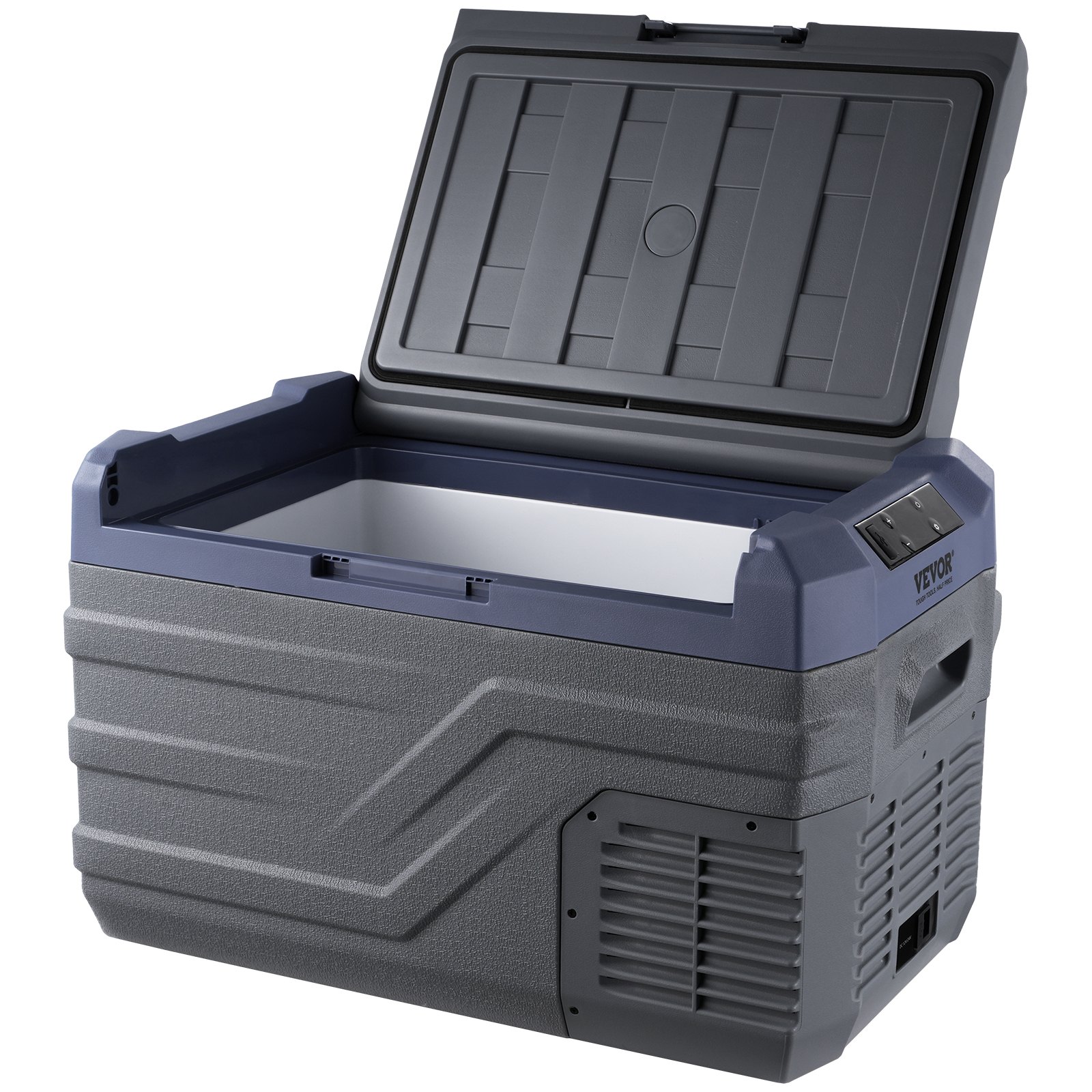 VEVOR Autokoelkast, 12-volt autokoelkast, draagbare 30-liter vriezer met één temperatuurzone en ingebouwde verlichting, -20°C tot 20°C, 12/24V DC en 100-240V AC compressor koeler voor buiten, kamperen en camperen