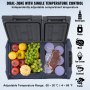 VEVOR Portable Car Refrigerator Freezer Compressor 25 L Dual Zone for Home Car