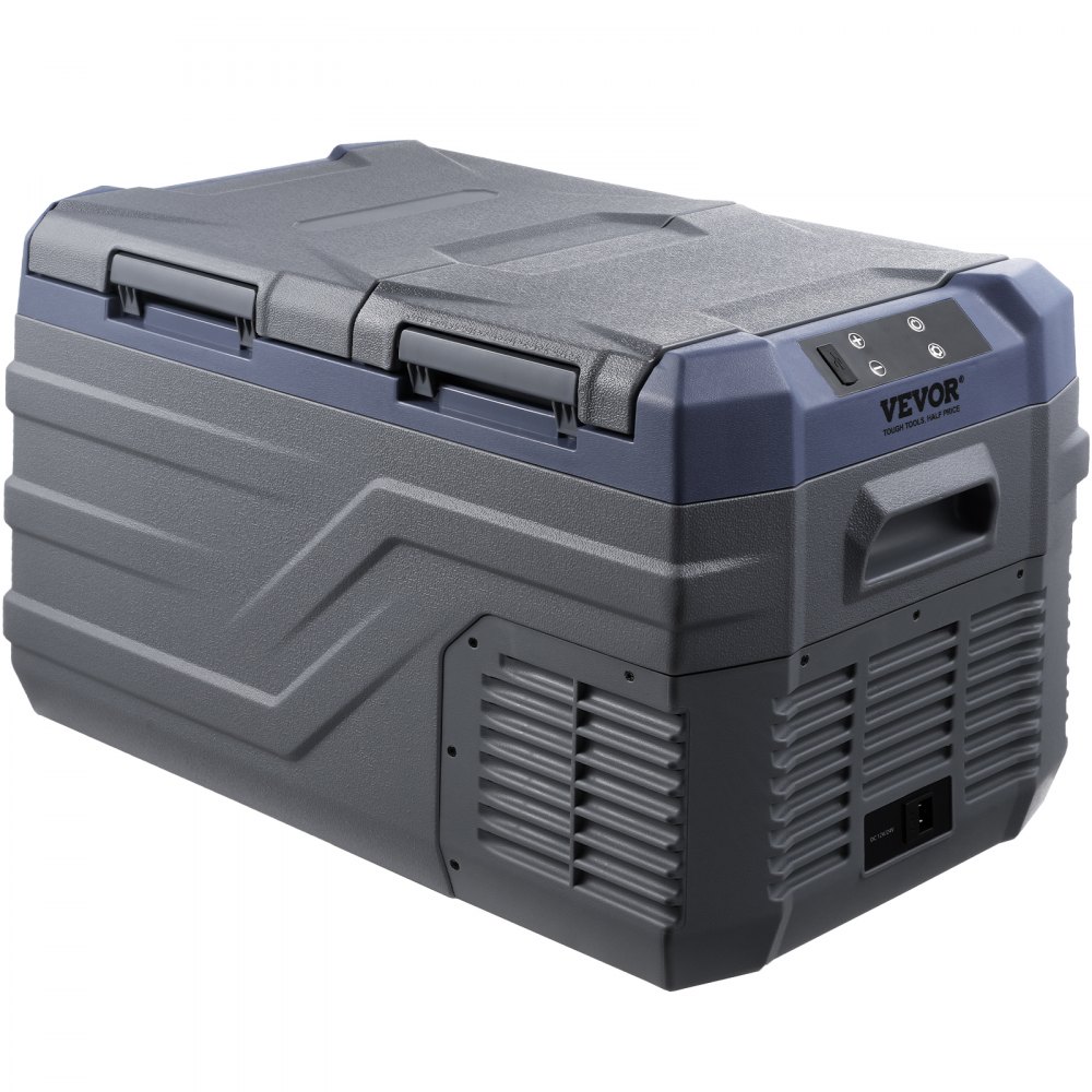 VEVOR Autokoelkast, 12V Autokoelkast, 25L Draagbare Tweezone Vriezer, Instelbaar Bereik van -4℉ tot 68℉, 12/24V DC en 100-240V AC Compressorkoeler voor Buiten, Camping, Camper