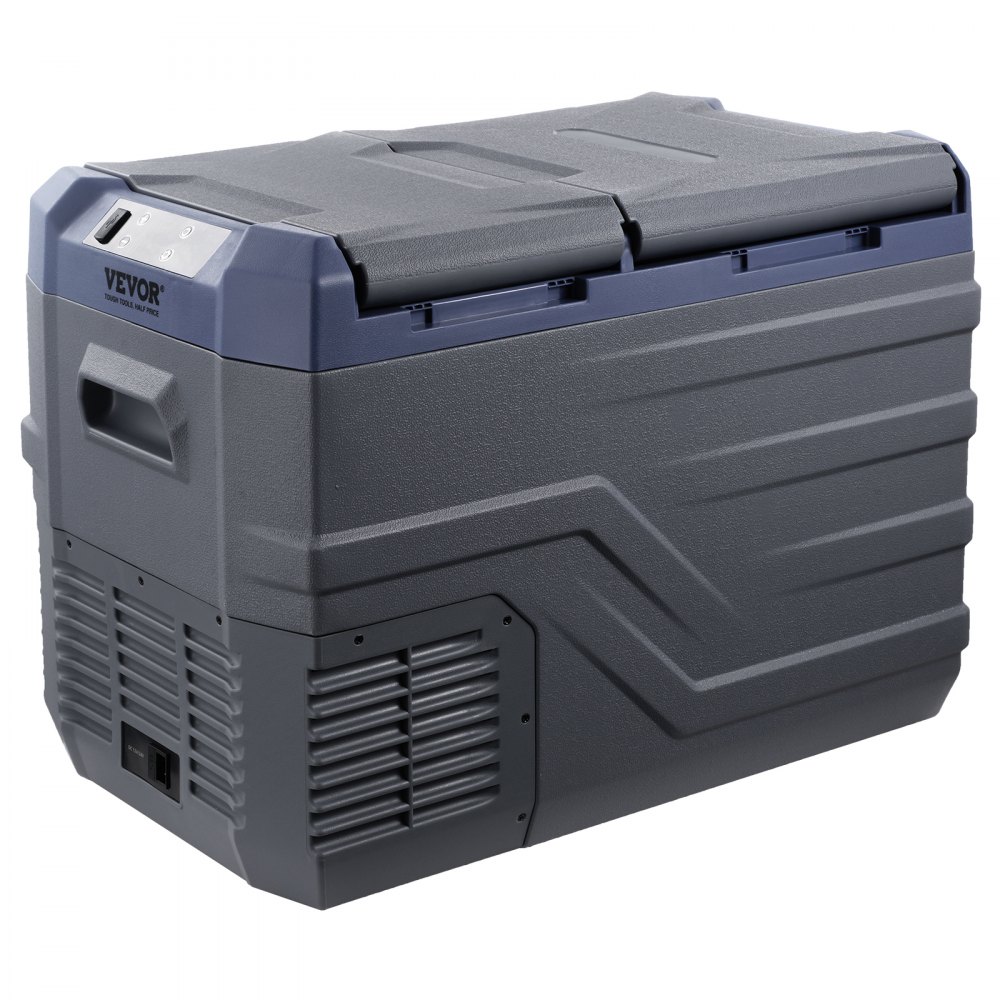 VEVOR Autokoelkast, 12V Autokoelkast, 32L Draagbare Tweezone Vriezer, Instelbaar Bereik van -4℉ tot 68℉, 12/24V DC en 100-240V AC Compressorkoeler voor Buiten, Camping, Camper