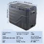 VEVOR Autokoelkast, 12-volt autokoelkast, draagbare 40-liter dual-zone vriezer, instelbaar temperatuurbereik van -20°C tot 20°C, 12/24V DC en 100-240V AC, compressor koeler voor buitengebruik, kamperen, camper
