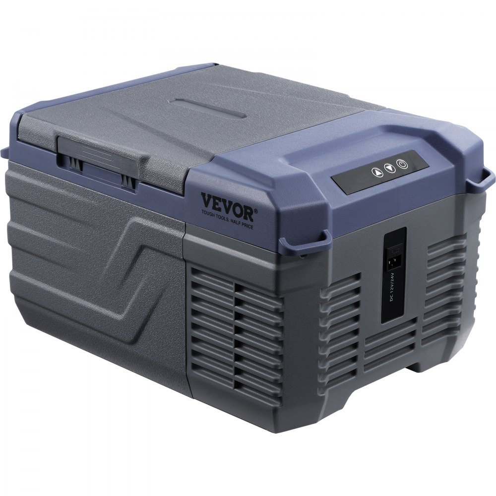 VEVOR Autokoelkast, 12 Volt Autokoelkast, Draagbare 9-liter vriezer met één temperatuurzone, instelbaar temperatuurbereik van -4℉ tot 68℉, 12/24V DC en 100-240V AC Compressor Koeler voor buiten, kamperen en camperen