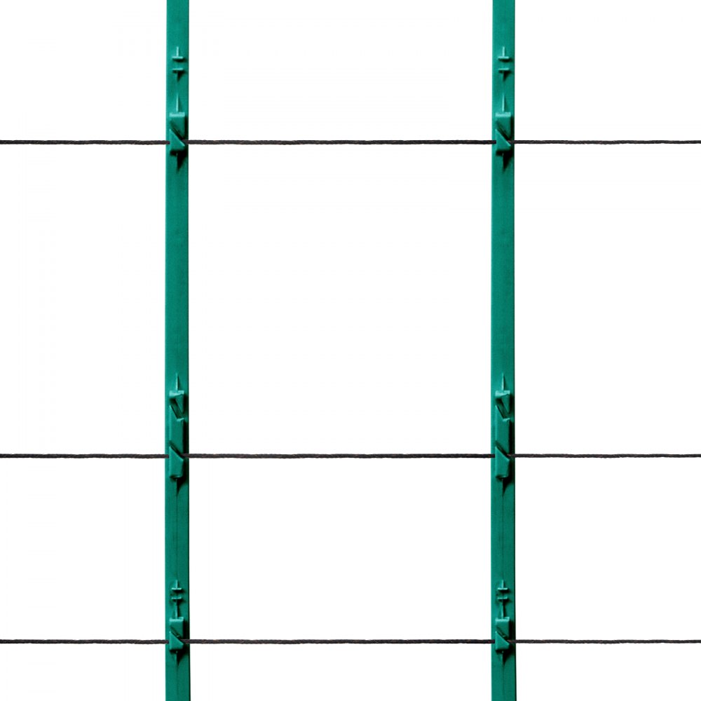 VEVOR Elektrisch hekdraad, 305 m, draagbaar polydraad, diameter 6 mm, 2 koperdraden voor betrouwbare geleiding en roestbestendigheid, hekdraad voor paarden, vee en vee