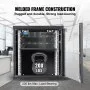 VEVOR 12U wandgemonteerde netwerkserverkast, 15,5" diep, serverrackkastbehuizing, ca. 200 lbs. Op de vloer gemonteerd laadvermogen, met afsluitbare glazen deur zijpanelen, voor IT-apparatuur, A/V-apparatuur