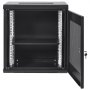 VEVOR 12U wandgemonteerde netwerkserverkast, 37.6cm/14,8 inch diep, serverrackbehuizing, max. 90kg/200 lbs. vloergemonteerd laadvermogen, met afsluitbare zijpanelen, voor IT-apparatuur, audiovisuele apparatuur
