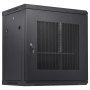 VEVOR 12U wandgemonteerde netwerkserverkast, 37.6cm/14,8 inch diep, serverrackbehuizing, max. 90kg/200 lbs. vloergemonteerd laadvermogen, met afsluitbare zijpanelen, voor IT-apparatuur, audiovisuele apparatuur