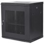 VEVOR 12U wandgemonteerde netwerkserverkast, 37.6cm/14,8 inch diep, serverrackbehuizing, max. 90kg/200 lbs. vloergemonteerd laadvermogen, met afsluitbare zijpanelen, voor IT-apparatuur, audiovisuele apparatuur