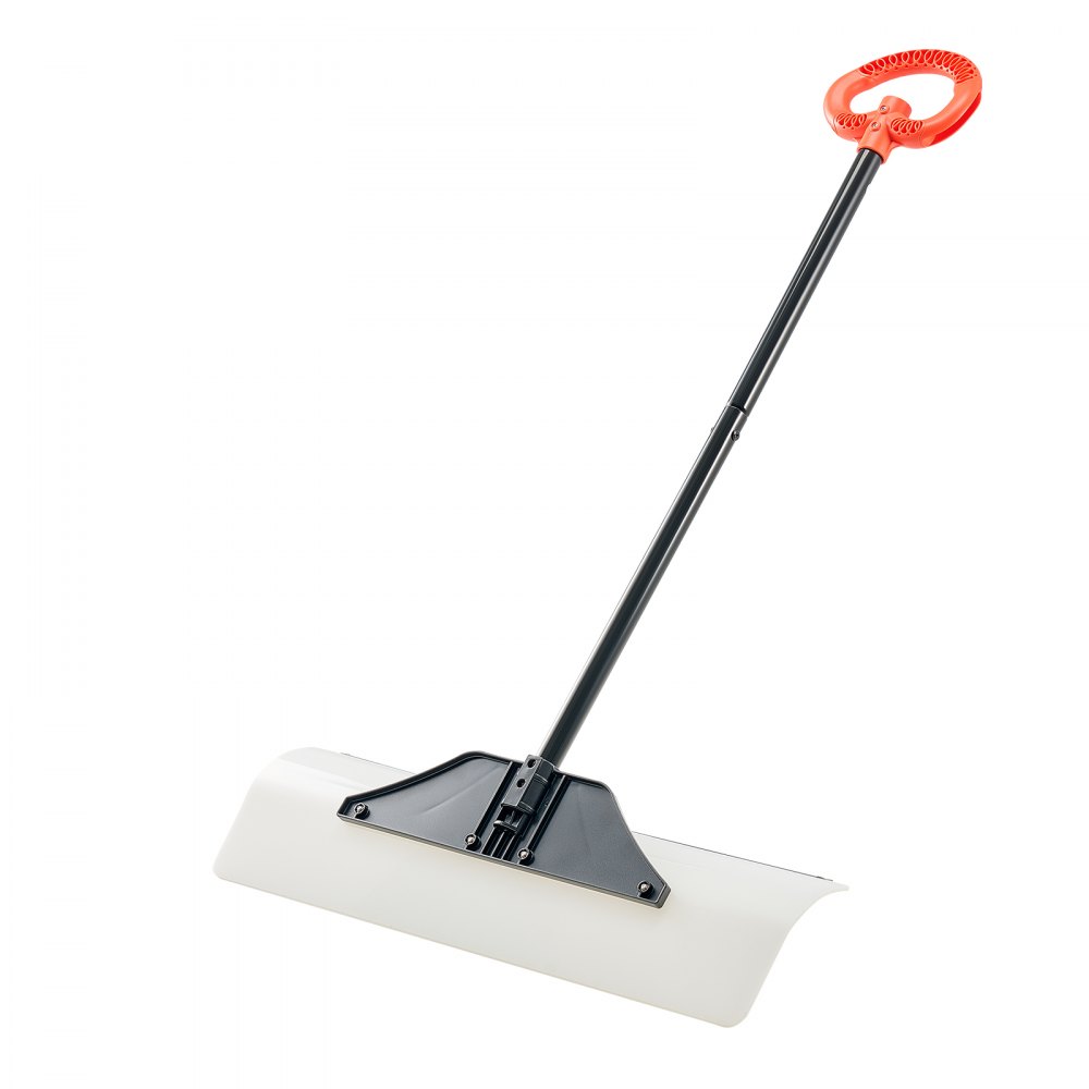 VEVOR sneeuwschep, 76 cm sneeuwschuiver met ergonomische handgreep, HDPE kunststof blad, sneeuwruimer, sneeuwploeg, draagbaar sneeuwruimgereedschap voor oprit en tuin