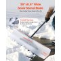 VEVOR Sneeuwschuiver, 915x1250mm Sneeuwruimer met ergonomische handgreep, HDPE-schepblad, sneeuwruimgereedschap, draagbare sneeuwschuiver voor het reinigen van opritten, trappen en trottoirs