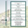 VEVOR 4 Feet Fence Post 10 Pack T-Post Heavy Duty Metal Fence Posts Green