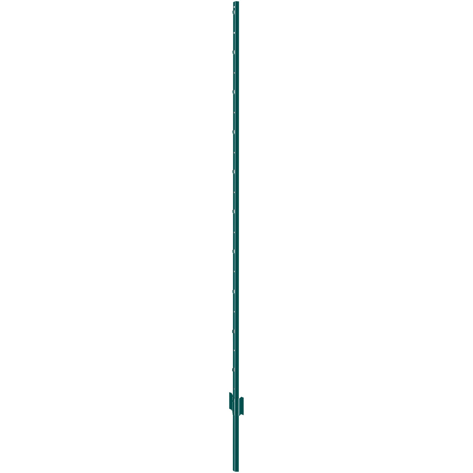 VEVOR 6 Feet Fence Post, 10 Pack U-Channel Heavy Duty Metal Fence Posts, Sturdy Steel Fence Stakes for Garden Yard, Lawn, Farms and Outdoor Wire Fencing, Green