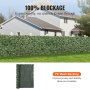 VEVOR Artificial Hedge 244 x 183 cm Ivy Leaf Privacy Screen Silk Fabric Leaves PE Underlay Plastic Frame Material Privacy Screen with Leaves Wall Greenery Ideal for Garden Patio Balcony