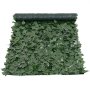 VEVOR Privacy Fence 99x249cm Kunstmatige groene privacy klimop schutting met gaas achterkant en versterkte verbinding Kunstmatige hagen met wijnbladeren als decoratie voor tuin en erf