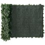 VEVOR Privacy Fence 99x249cm Kunstmatige groene privacy klimop schutting met gaas achterkant en versterkte verbinding Kunstmatige hagen met wijnbladeren als decoratie voor tuin en erf