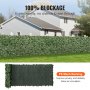 VEVOR ivy privacy fence with pe mesh backing providing 100% blockage for privacy and stability.