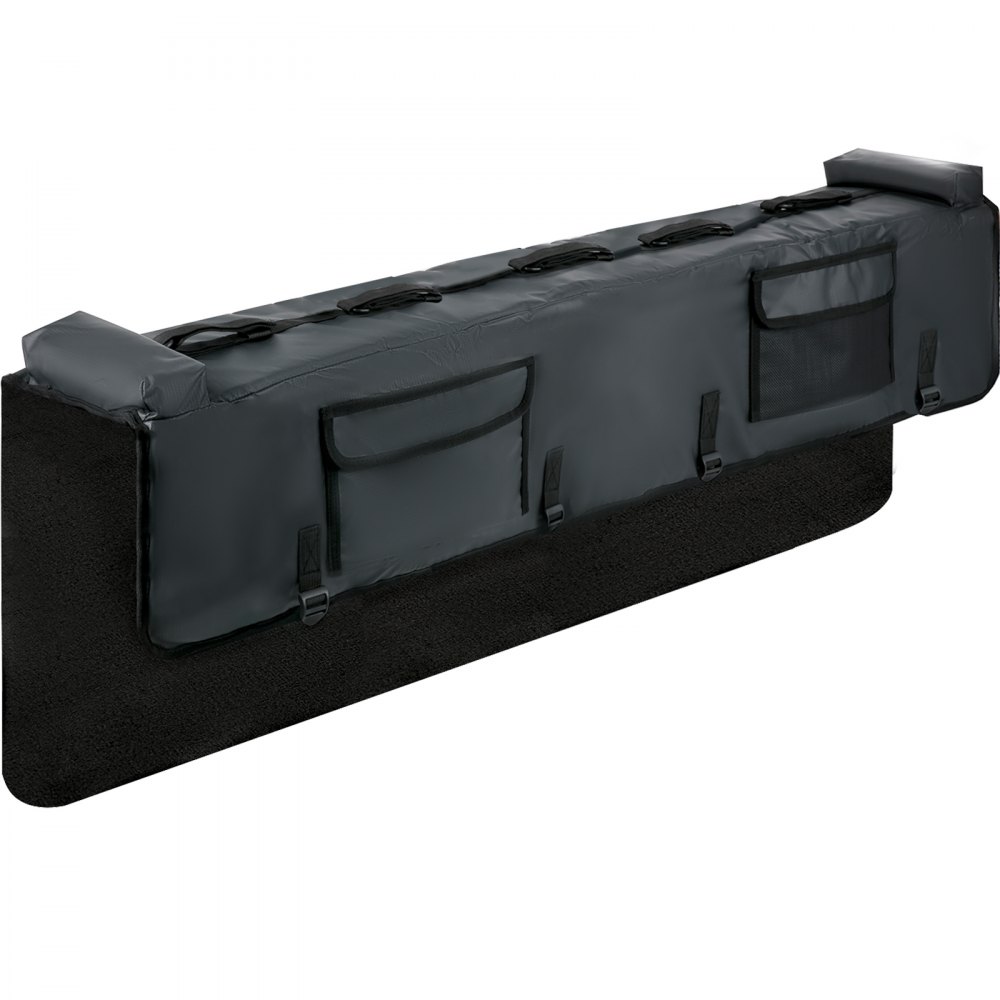 VEVOR Tailgate Pad, 54" Wide Tailgate Bike Pad, Truck Bike Pad for Carrying up to 5 Bikes, Truck Bed Bike Pad with PVC Outer Layer, Mechanic Tool Pocket and Straps for Middle & Large Pickup Truck