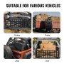 VEVOR Tailgate Net, 54 in x 18 in, Heavy Duty Cargo Net for Truck Bed with 4 Adjustable Telescopic Straps, Cross-reinforced Design, Extendable & Durable, Suitable for Pickup, Truck, Trailer, Jeep, SUV