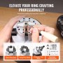 VEVOR Sieraden Ball Vice Gravure Tool Set Ball Vice Gravure Tool 127mm Kogeldiameter, Sieraden Ball Vice Graveren 98mm Max Opening Professionele Ball Vice Gravure Tool Verchroomd