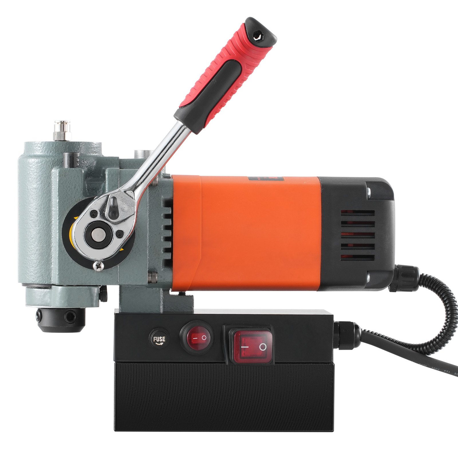 VEVOR Magnetische Boor, Kernboormachine 1300W, Platte Draagbare Magnetische Boor met Koeling en Overbelastingsbeveiliging, Magnetische Pers voor Apparatuurinstallatie, Industrie, Metaalbewerking, Oranje