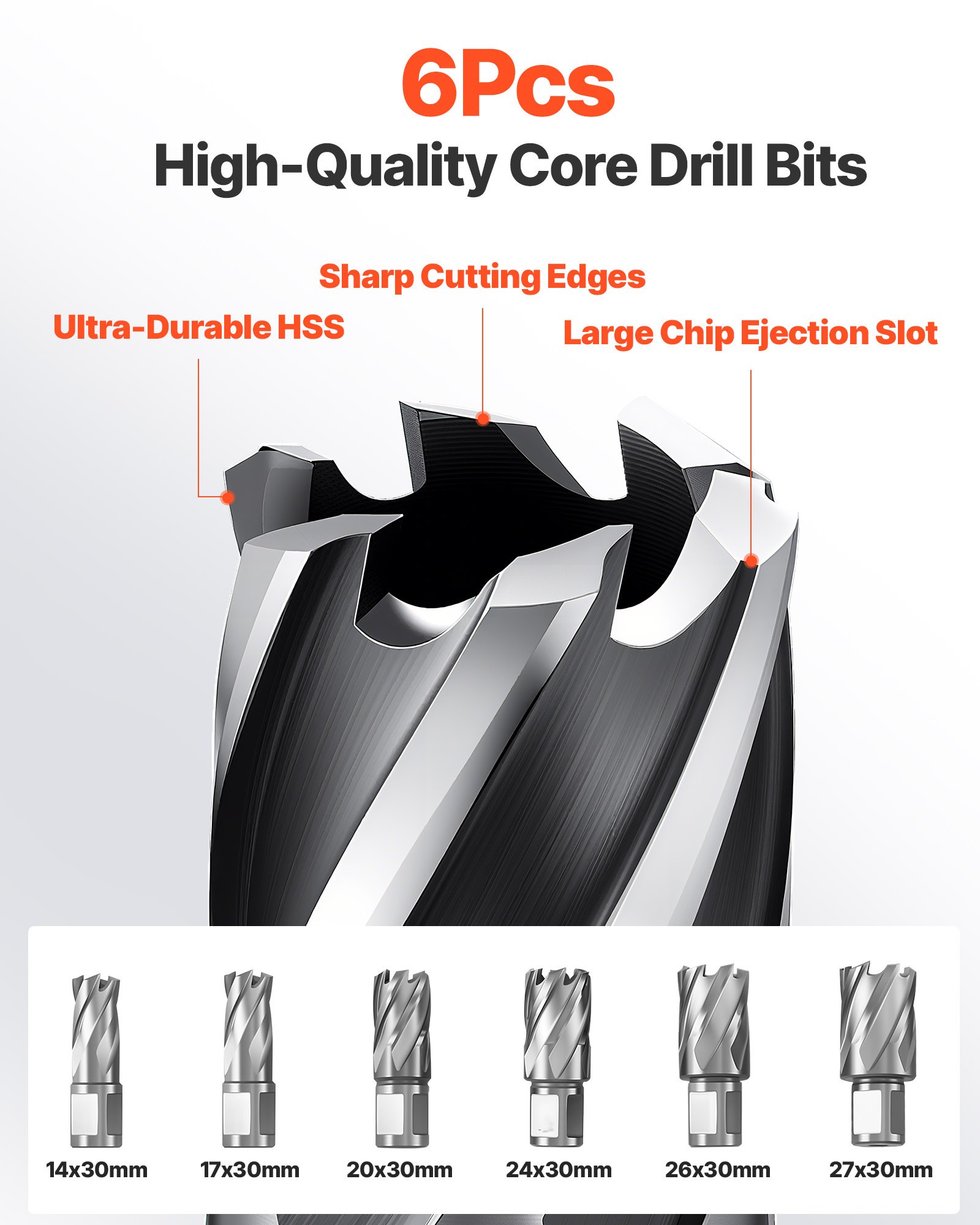 VEVOR Low Profile Magnetic Drill Press, 1300 W, 35 mm Boring Diameter, 10000N Power Portable Mag Drill Press, 650RPM Speed, with Weldon Shank, for Metal Surface, Industrial and Home Improvement