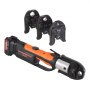 VEVOR Krimptang en snoerloze set, professionele krimptang, elektrische pijpkrimptang met V15, V22, V28 bekken, krimptangset met 2x 18V 4.0Ah accu's, snellader en draagtas