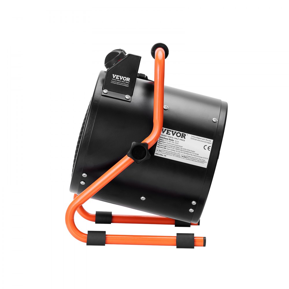 VEVOR Kasverwarming 2000W Snelle verwarming met oververhittingsbeveiliging 2-snelheidsregeling Kweektentverwarming Elektrische ventilatorverwarming voor kas, bloemenkamer, werkplek IP24