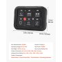 VEVOR 6-weg schakelpaneel 12-24 V schakelveld met LED-achtergrondverlichting voor auto's, vrachtwagens en boten, 1440 W, 60 A, met 3 schakelmodi, IP65-bescherming, temperatuurbewaking en verstelbare paneelbeugel.
