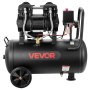 VEVOR 1,5 kW luchtcompressor, olievrije compressor met 30 liter luchttank, fluisterstille compressor met een capaciteit van 126 l/min bij 6,2 bar en max. 8 bar, draagbare luchtcompressor met wielen en handvat voor werkplaats en doe-het-zelf.