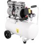 VEVOR Olievrije luchtcompressor 750 W, Silent Fluisterstille compressor 25 L, Fluistercompressor Laag Geluidsniveau, Het is een goede keuze voor huisreparatie/bandenopblazen/vloerverwarming reinigen