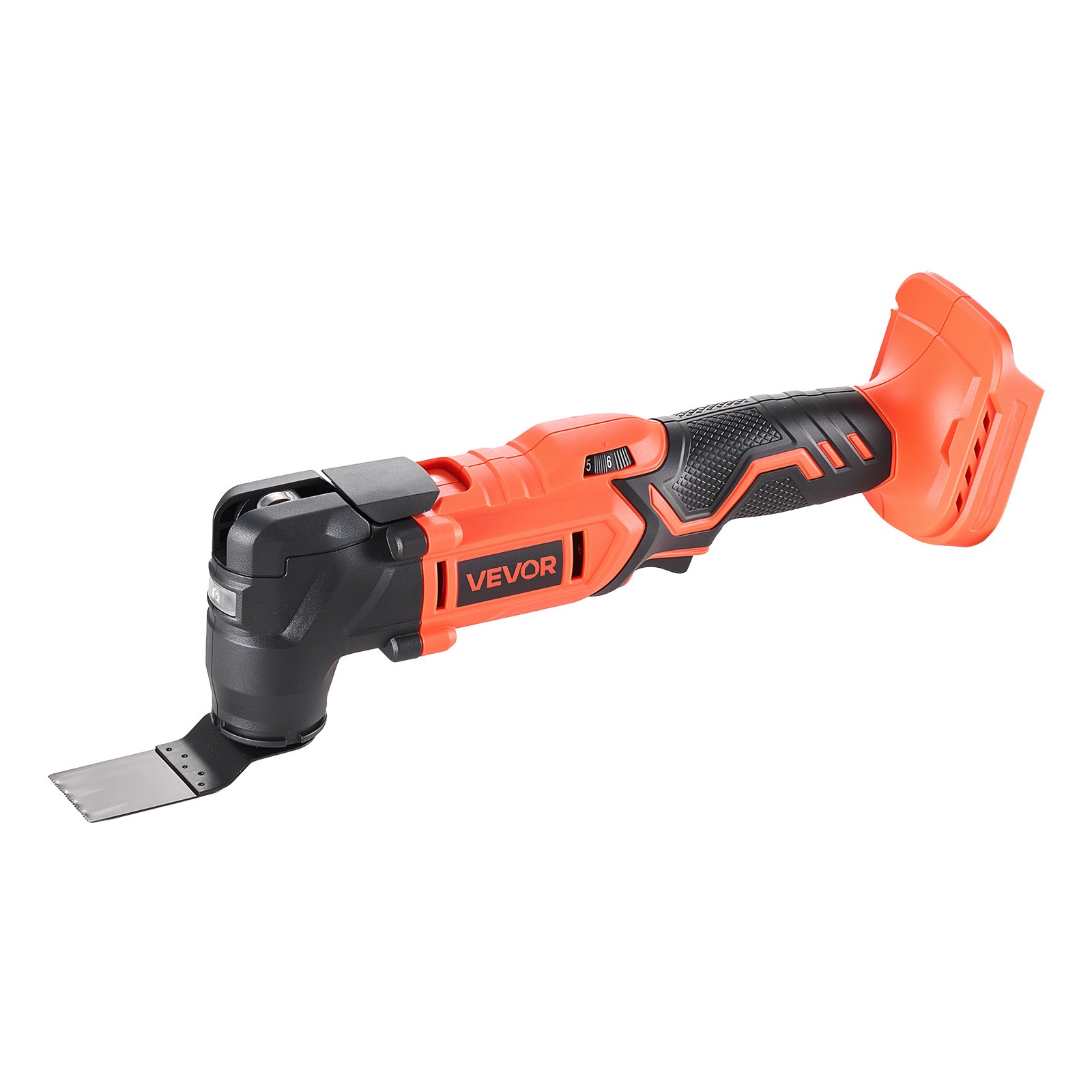VEVOR snoerloze multitool, 20V multi-cutter met 6 variabele snelheden 8500-17000 OPM, 3,2° oscillatiehoek, inclusief zaagaccessoires en LED (accu niet inbegrepen)