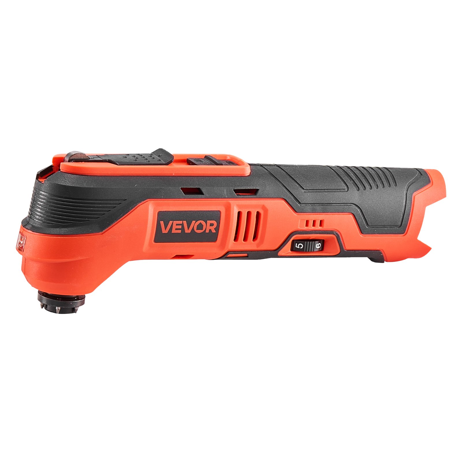 VEVOR Accu-oscillerend gereedschap, 12V multitool met 6 snelheden, 6000–17500 omwentelingen per minuut, 3,2° oscillatiehoek, 2,0 Ah accupack en lader, 8-delige zaagaccessoireset en LED-werklamp.