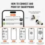 VEVOR Tattoo Transfer-sjabloonprinter, draadloze Bluetooth-tatoeage-sjabloonprinter met 10 stuks transferpapier en stoffen zak, draagbare tattoo-printer voor Android en iOS-telefoon