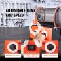VEVOR Polijsttrommel Sieraden Polijstmachine 5 kg Rotary Tumbler Oppervlakpolijstmachine 60 W Sieraden Polijsten Rotary Tumbler Instelbare Tijd & Snelheid Polijstmachine Kogelmolen voor Goud Zilver Etc.
