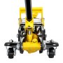 VEVOR hydraulische rolkrik 2 ton laag profiel zware ijzeren hydraulische krik met enkele zuiger snelhefpomp, geel 125,2-335 mm
