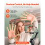 VEVOR Smartphone Gimbal Stabilisator, 3-assige stabilisatie met gezicht/object tracking, statief, draagbare en opvouwbare handheld stabilisator voor video-opnames, DC 3,5-4,2V