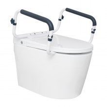 VEVOR toilet-opstahulp toiletbrilverhoger armleuning 410-510 mm verstelbare breedte, 136 kg draagvermogen robuuste toilet-opstahulp toiletbeugels toiletbrilverhoger toiletbeugel